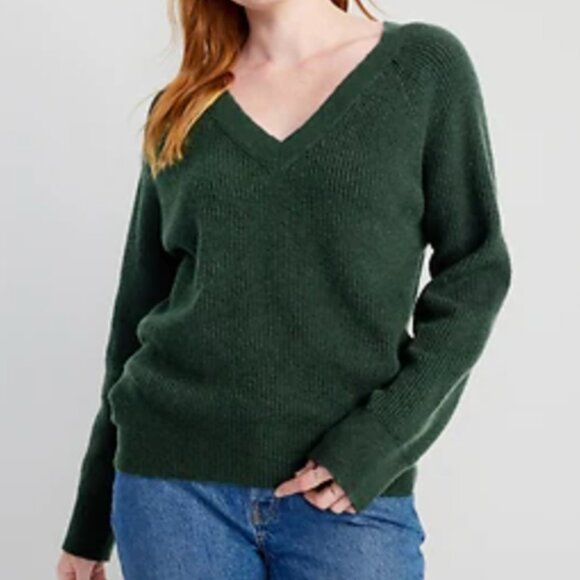 Old Navy SoSoft Crew-Neck Sweater for Women Dark Bottle in Medium - Picture 2 of 2